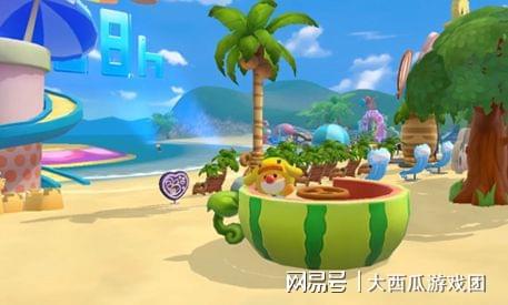 探索摩尔庄园西瓜冰艺术堆法，2025创意造型惊艳整个庄园！