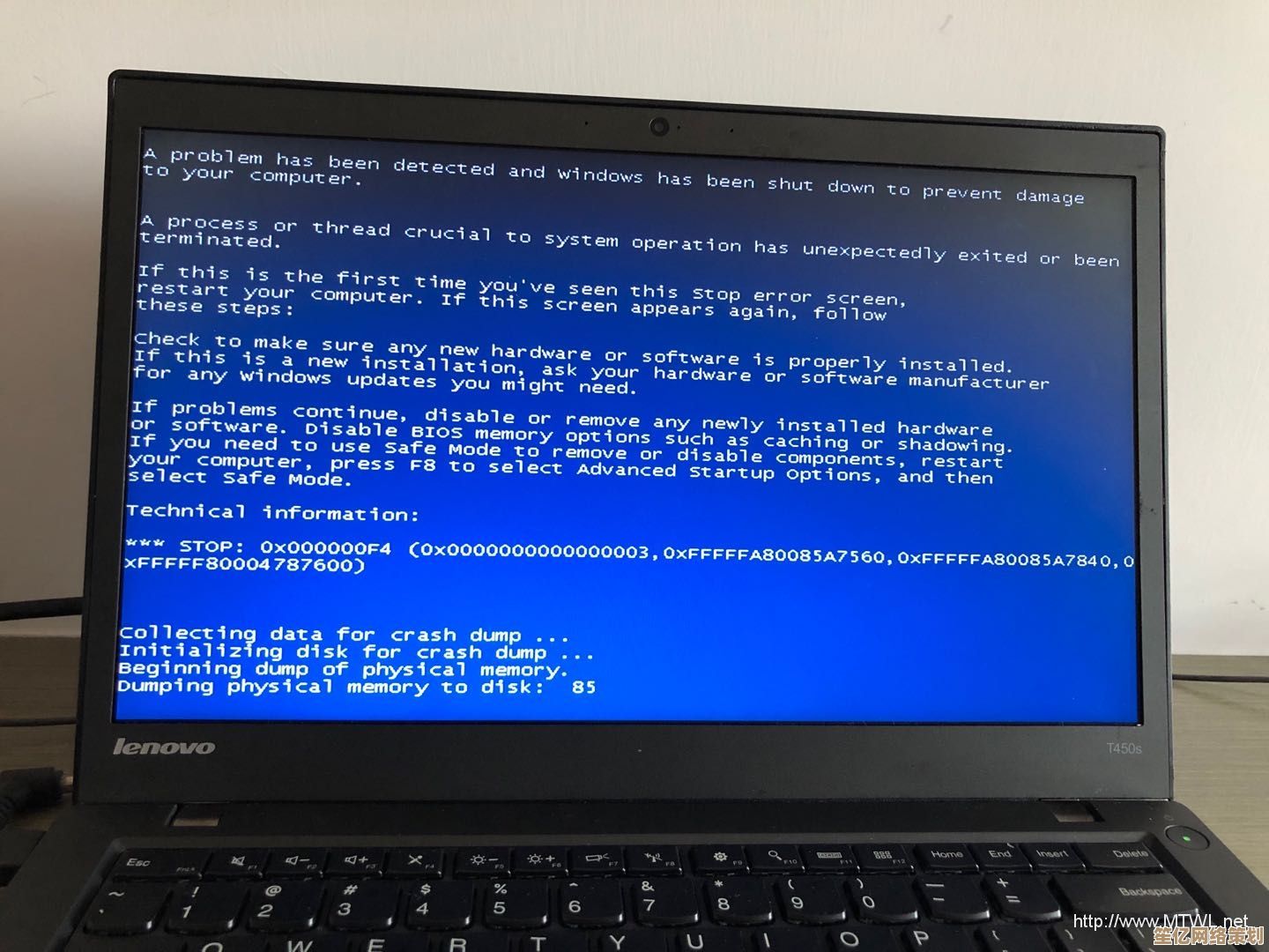 电脑蓝屏代码0x000000f4的详细分析与故障排除指南 电脑蓝屏代码0x000000f4的详细分析与故障排除指南