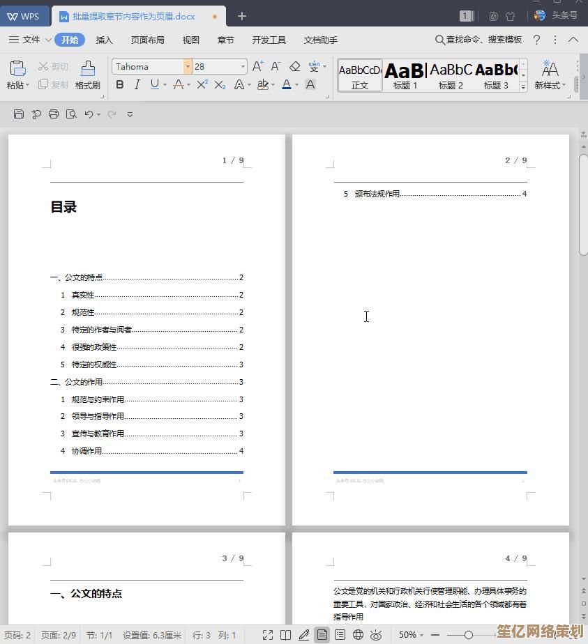 清除Word文档页眉横线的详细操作步骤