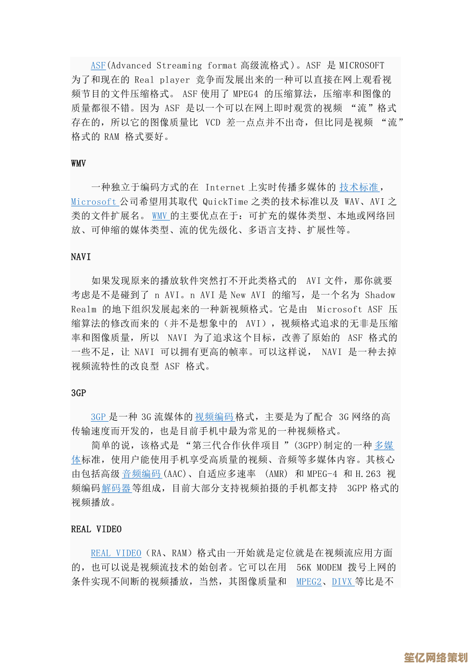 深入探索视频格式世界：常见类型及其特点一览