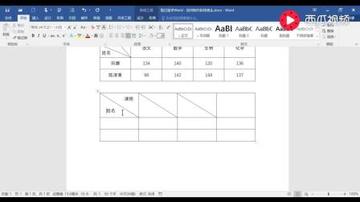 如何在Word表格中制作斜线并将单元格精准分割为三部分