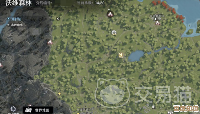 荒原曙光沃维森林藏宝图全收录，位置笔记乱写着.