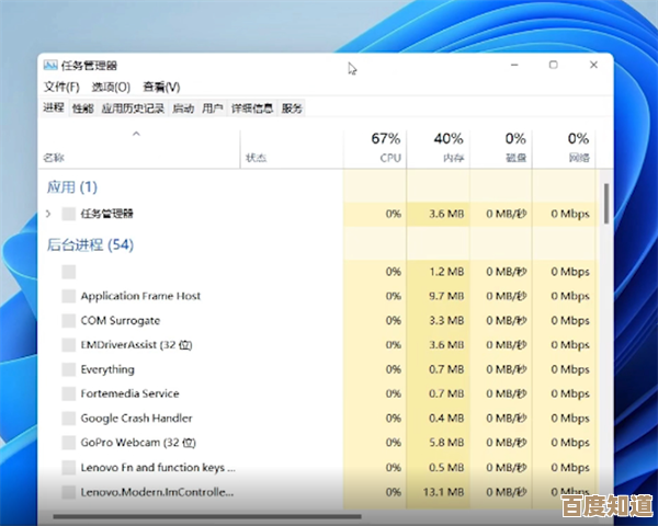 如何应对Win11任务管理器背景意外变暗的问题与解决方案