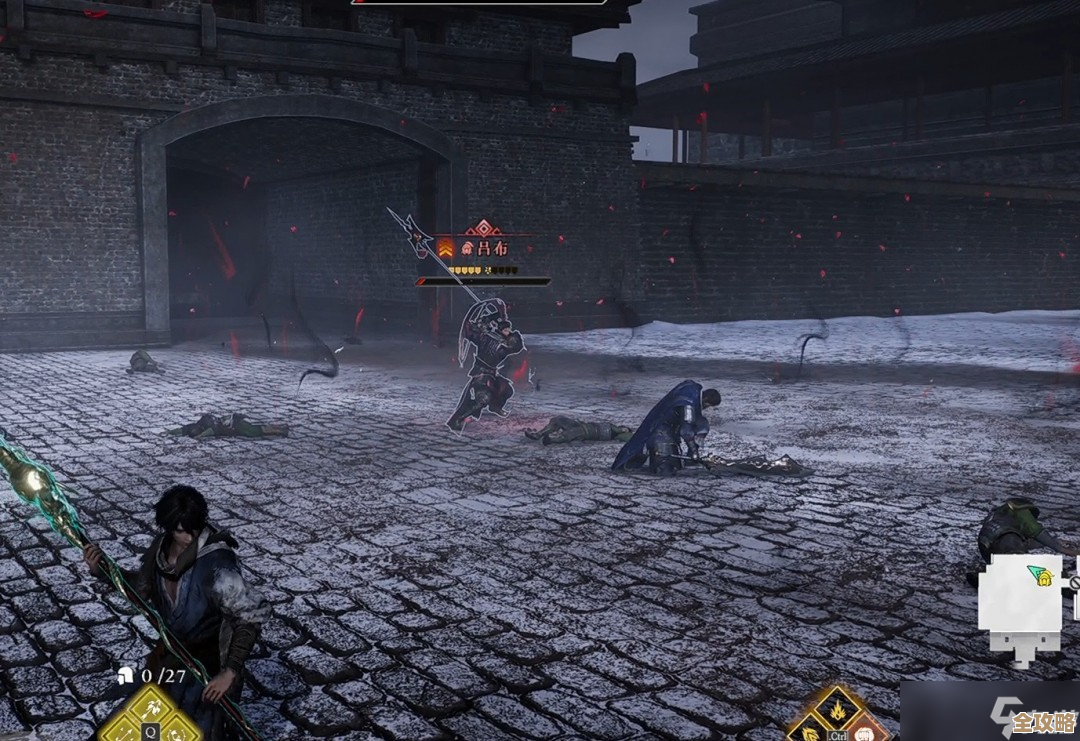 真三国无双起源下邳吕布无双难度打法，手残党也能摸索出路