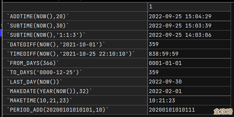 MySQL里那些跟时间相关的函数用法和小技巧，聊聊怎么搞定各种时间计算问题