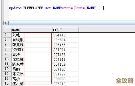 SQL Server里头怎么把那些多余的空格给去掉，弄得数据干净点好用点