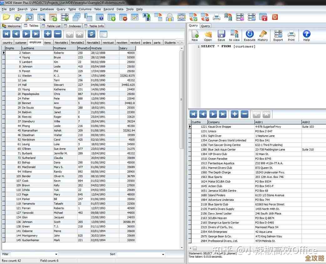 怎么才能更快找到mdb数据库里的东西，搜索技巧分享