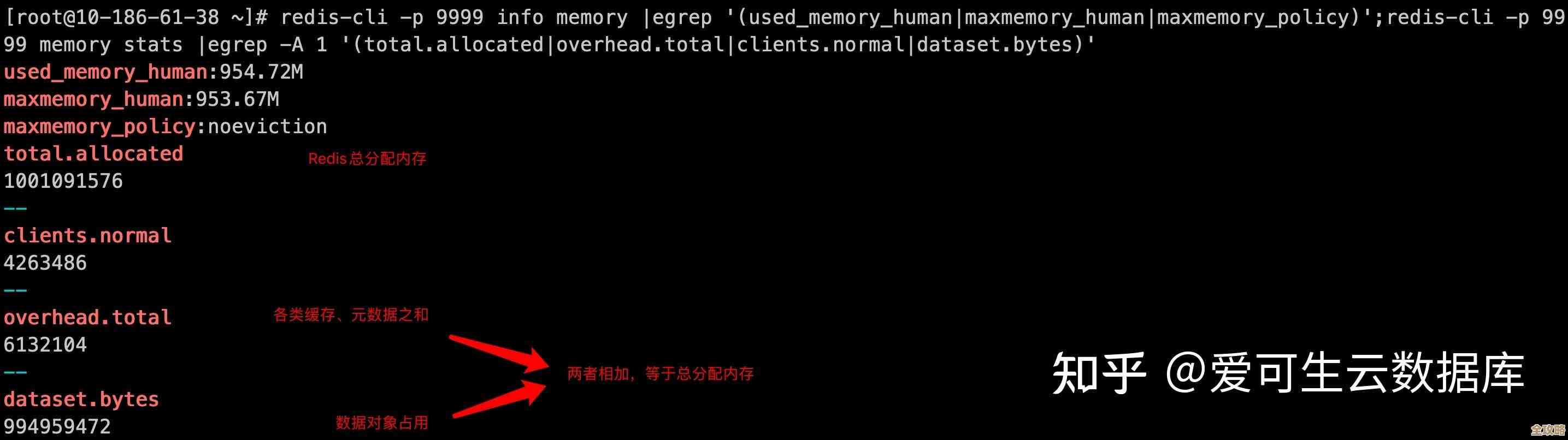 怎么快速看Redis里某个键到底占了多少内存空间，顺便了解下内存用量情况