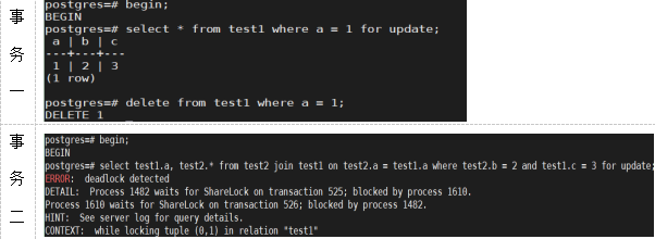 PostgreSQL报错死锁和语法访问冲突，远程帮你快速修复问题
