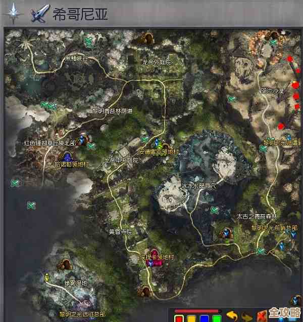 希贝尼亚斯神庙到底藏在哪儿嘛地图都没标清楚我迷路了