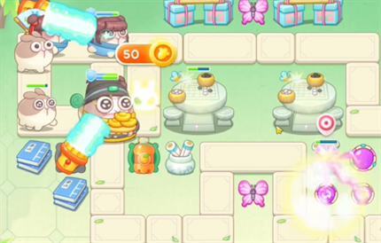 玩《保卫萝卜4》梁波波与祝秋秋第4关，手把手通关思路和省资源小技巧