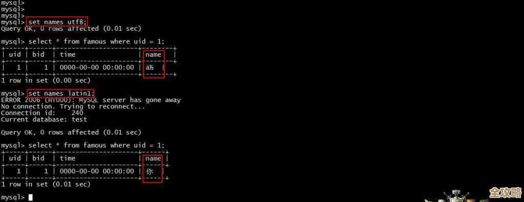 MySQL存储过程里那些莫名其妙的乱码问题到底咋整才好解决